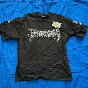 balenciaga white flame shirt